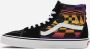 Vans Hoge Top Grafische Check Sneaker Zwart Multi Multicolor Heren - Thumbnail 4