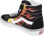 Vans Ua Sk8-Hi Reissue (Flame) (Flame)Black Black Tr Wht - Thumbnail 8