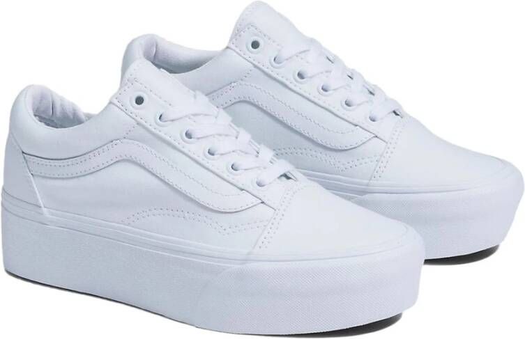 Vans Stackform Platform Sneakers White Dames
