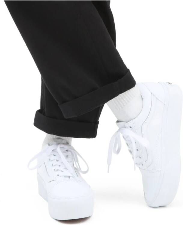 Vans Stackform Platform Sneakers White Dames
