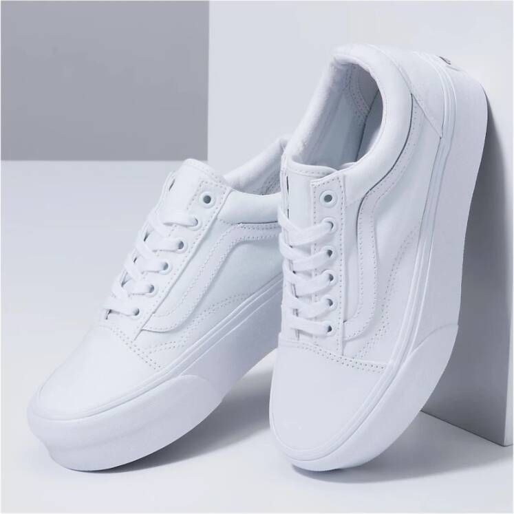 Vans Stackform Platform Sneakers White Dames