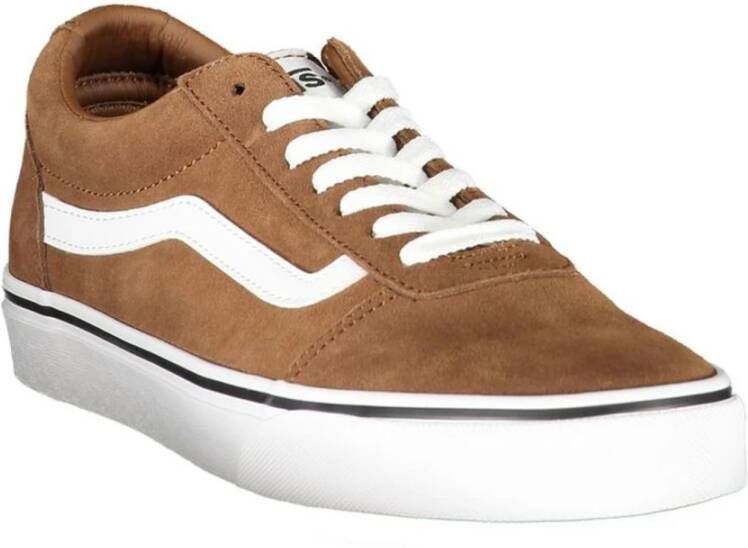Vans Stijlvolle Lace-up Sportschoenen met Contrast Brown Heren