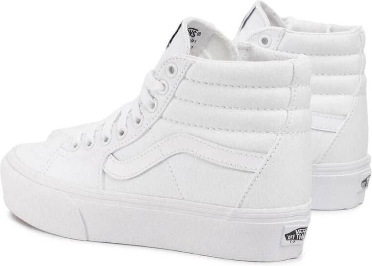 Vans Stijlvolle stoffen leren sneakers met metalen oogjes