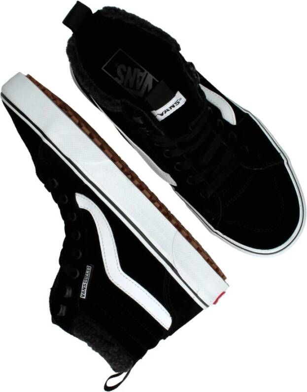 Vans Suède Enkellaarzen met Nepbont Black Dames