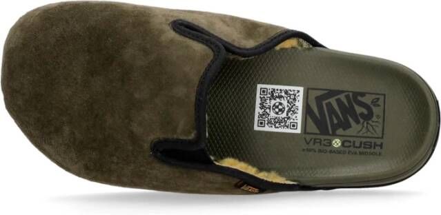 Vans Suede Harbor Mule Olive Black Green Dames