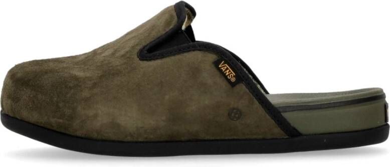 Vans Suede Harbor Mule Olive Black Green Dames