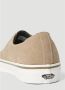 Vans Suède Leren Sneakers Ronde Neus Vetersluiting Beige Heren - Thumbnail 10
