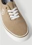 Vans Suède Leren Sneakers Ronde Neus Vetersluiting Beige Heren - Thumbnail 11