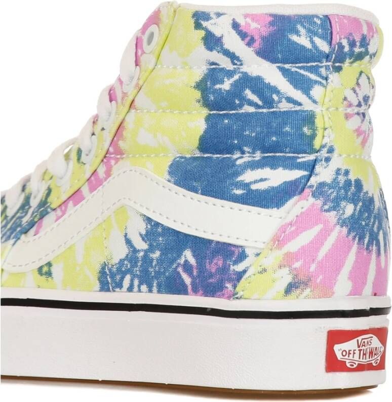 Vans Tie-Dye Hoge Sneakers Orchidee Wit Multicolor Heren