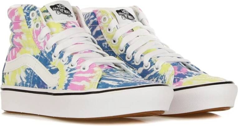 Vans Tie-Dye Hoge Sneakers Orchidee Wit Multicolor Heren
