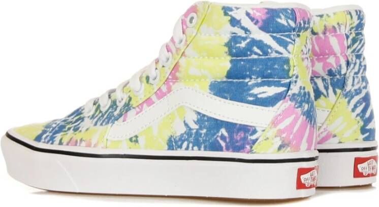 Vans Tie-Dye Hoge Sneakers Orchidee Wit Multicolor Heren