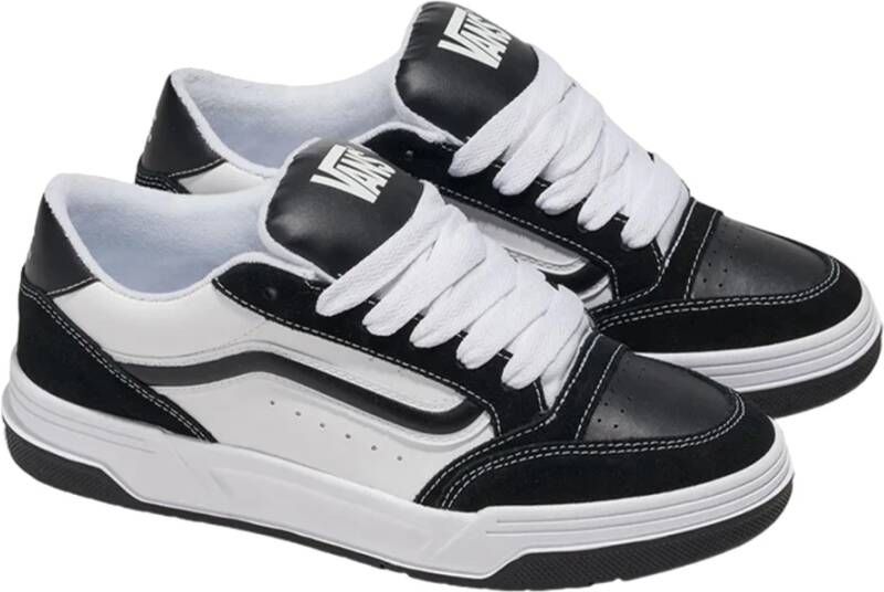 Vans Vintage Skateboard Stijl Leren Sneakers Black Heren