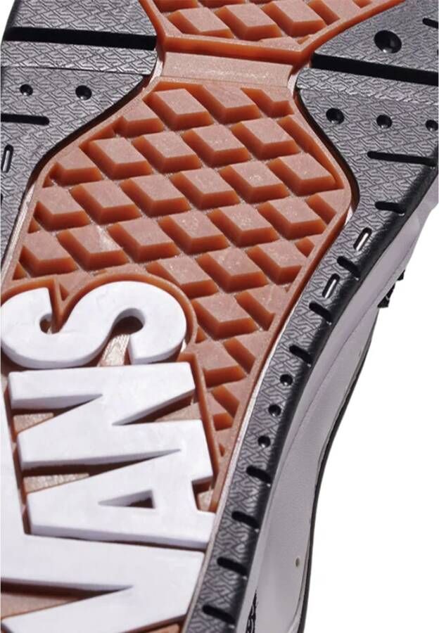 Vans Vintage Skateboard Stijl Leren Sneakers Black Heren