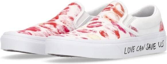 Vans Witte Slip-on Sneaker X Sara Lorusso Multicolor Dames