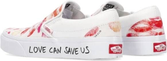 Vans Witte Slip-on Sneaker X Sara Lorusso Multicolor Dames