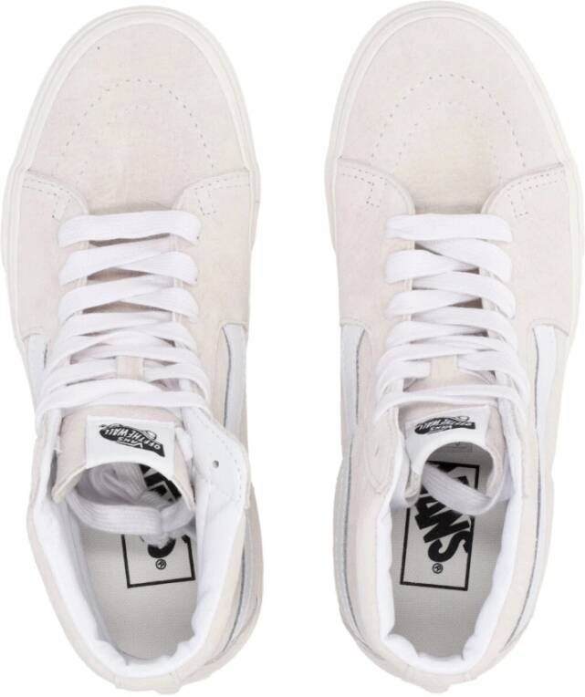 Vans Witte Suède Hoge Skate Schoenen