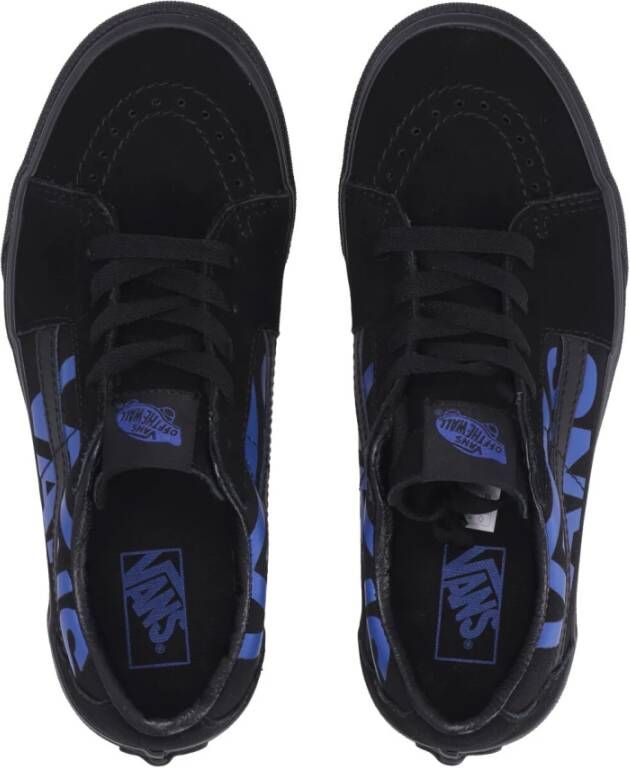 Vans Zwart Blauw Sk8-Low Logo Streetwear Sneaker Black Heren