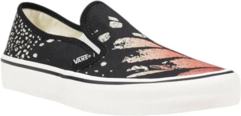 Vans Zwarte Leren Schoenen voor Vrouwen Multicolor Dames