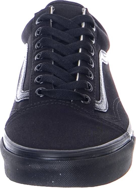 Vans Zwarte Veterschoenen Laag Profiel Ontwerp