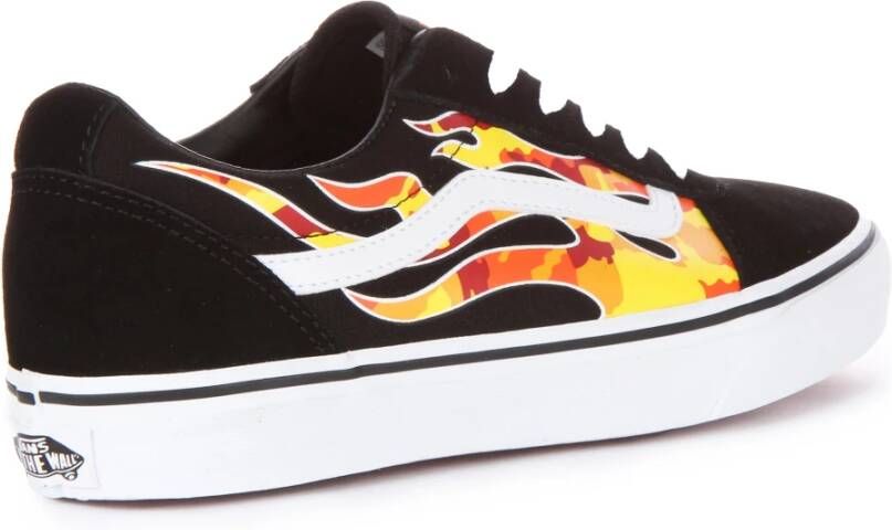 Vans Zwarte Vlam Skate Sneakers Multicolor Dames