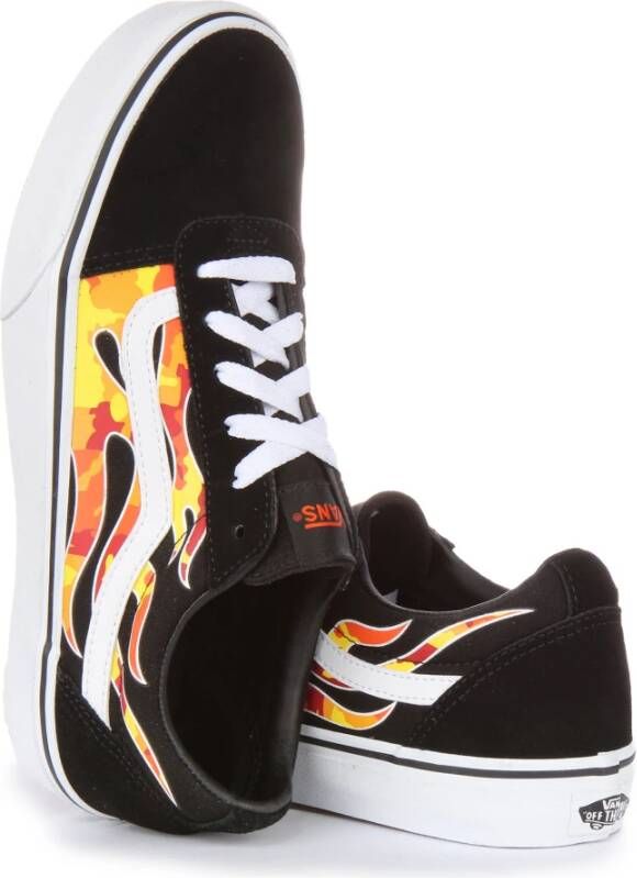 Vans Zwarte Vlam Skate Sneakers Multicolor Dames