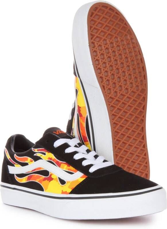Vans Zwarte Vlam Skate Sneakers Multicolor Dames