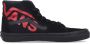 Vans Zwart Rood Hoge Top Logo Sneaker Black Heren - Thumbnail 2
