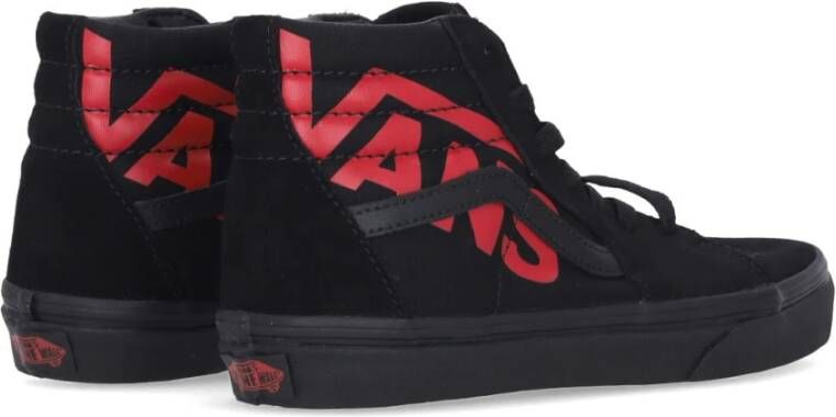 Vans Zwart Rood Hoge Top Logo Sneaker Black Heren