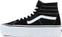 Vans Zwart Wit Tapered Skate Schoenen Black Unisex - Thumbnail 3