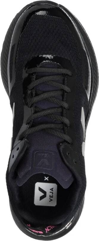 Veja Actieve Vetersneakers Effen Patroon Black Dames