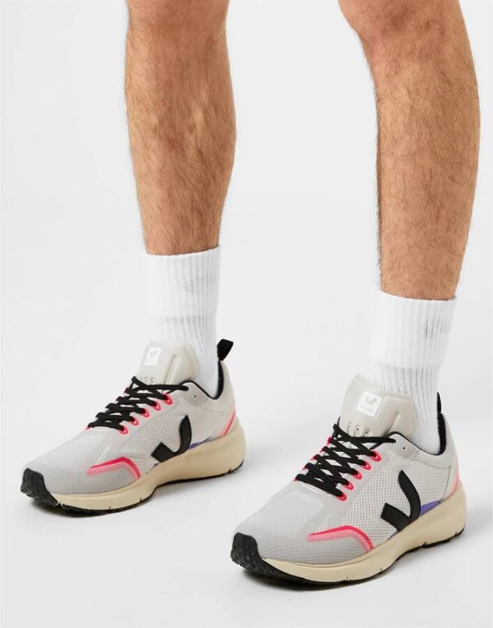 Veja Alveomesh Sneakers Licht Grijs Zwart Multicolor Heren