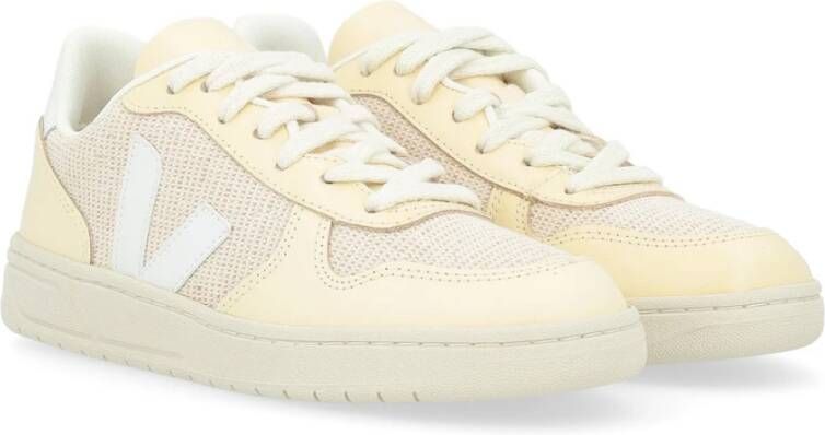 Veja Beige J-Mesh V-10 Sneaker White Dames