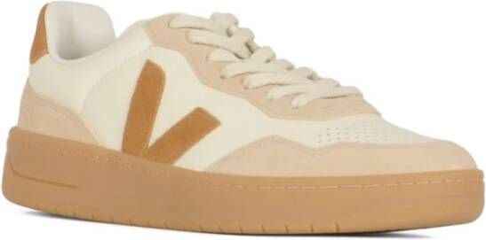 Veja Beige Leren Sneakers voor Mannen