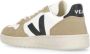 Veja Witte leren herensneakers met bruine suède inzetstukken Wit - Thumbnail 10