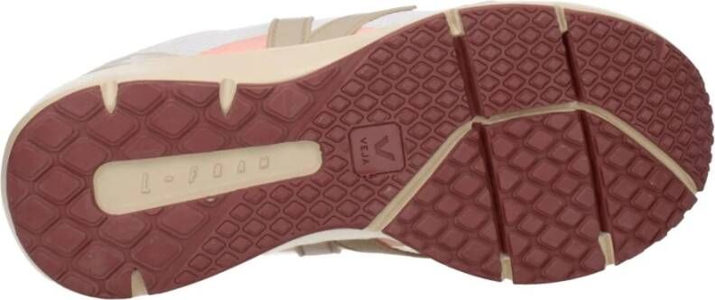 Veja Beige Stoffen Atletische Sneakers met Logo