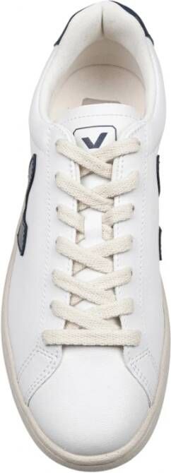 Veja Blauw en wit katoenen sneakers White Heren