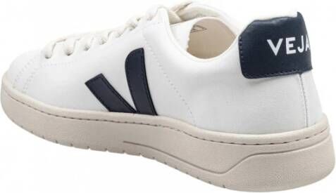 Veja Blauw en wit katoenen sneakers White Heren