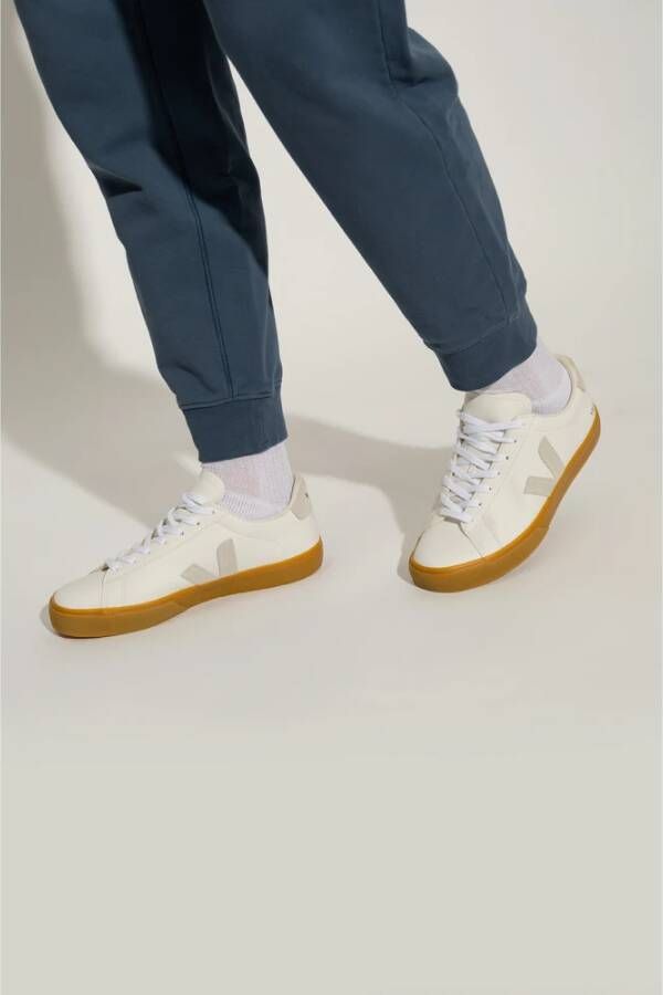 Veja Campo Chromevrije leren sneakers White Heren
