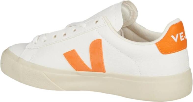 Veja Oranje Logo Sneakers White Dames