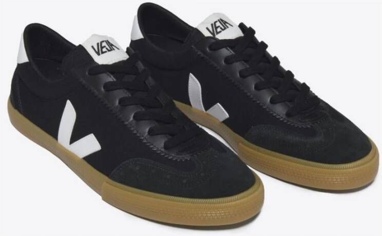 Veja Canvas Volley Zwart Wit Natuurlijk Black Heren