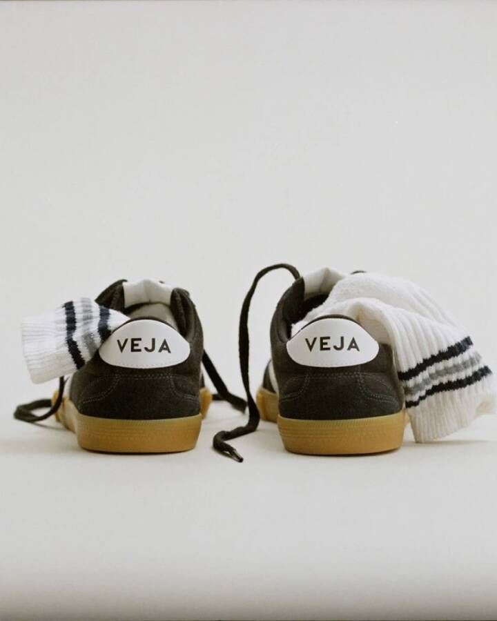 Veja Canvas Volley Zwart Wit Natuurlijk Black Heren