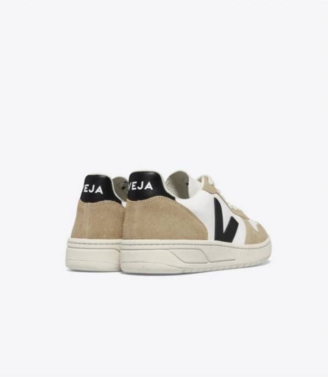 Veja Chromevrij Leder Wit Zwart Sneakers Multicolor Heren