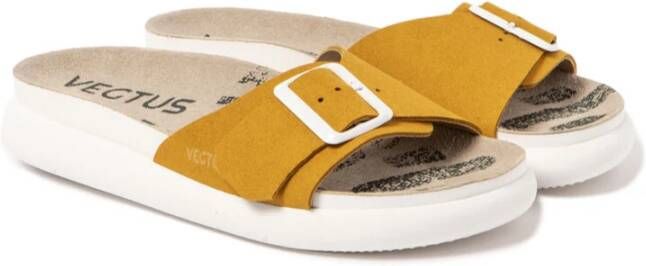 Veja Comfortabele Zomer Sandalen Mosterdgeel Yellow Dames