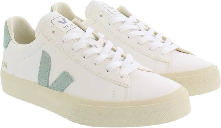 Veja Dames Campo Sneaker Leer Wit Matcha White Dames