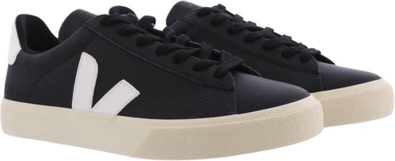 Veja Dames Campo Sneaker Zwart Wit Black Dames