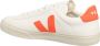 Veja Leren Logo Sneakers Vetersluiting Ronde Neus White - Thumbnail 19
