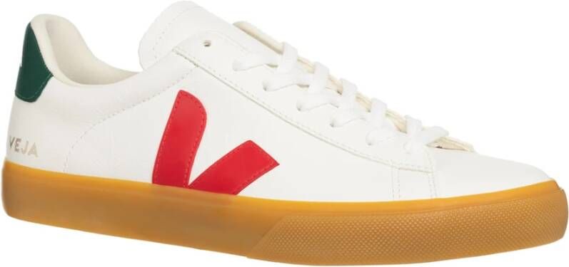 Veja Eenvoudige Vetersluiting Sneakers White Heren