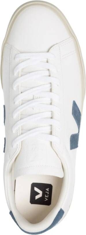 Veja Effen Sneakers met Klittenbandsluiting White Heren