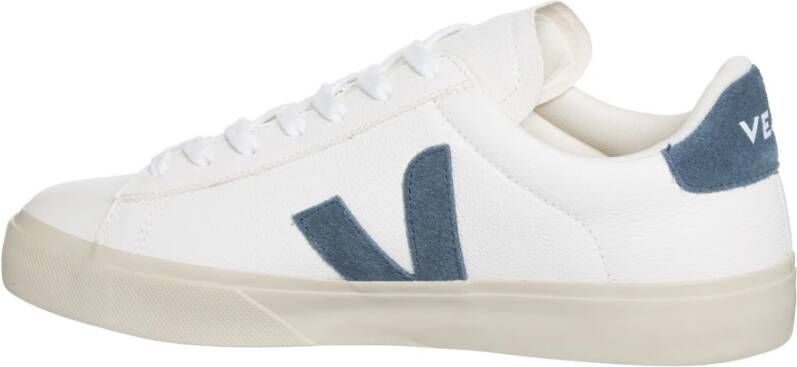 Veja Effen Sneakers met Klittenbandsluiting White Heren