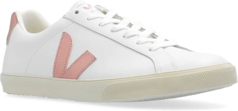 Veja Esplar Logo Leren sneakers White Dames